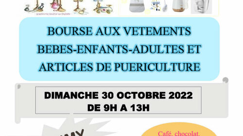 Bourse aux vêtements et articles de puériculture