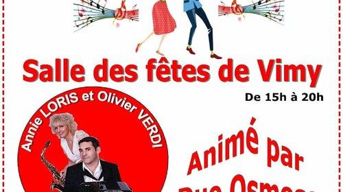 Thé dansant de 15 h à 20 h à la salle des fêtes