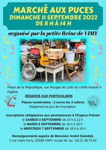 Marché aux puces du 11 septembre 2022