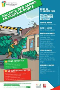 RAPPEL - Ramassage des sapins dès 13 h 30