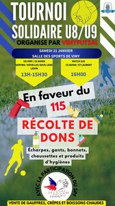 samedi 21 janvier 2023 - Tournoi solidaire organisé par Vimy-Futsal